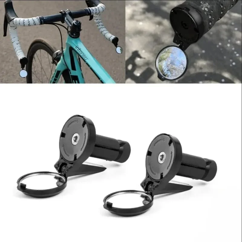 จักรยาน 1 PC/1 คู่ด้านหลังกระจกนูน Handlebar DROP Bar Mount เลนส์อะคริลิค Back Sight Reflector Light น้ําหนัก