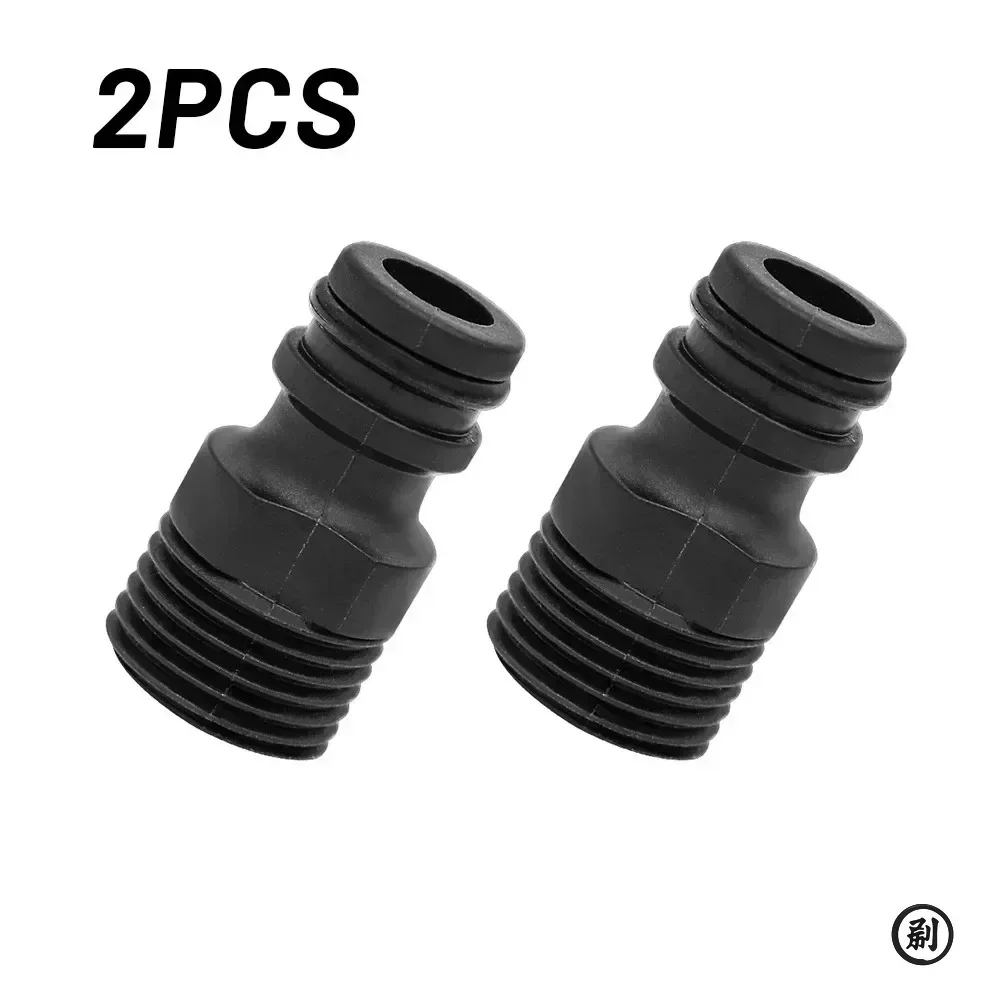 2 Stück 2-Gewinde-Wasserhahn-Adapter, Schnellverbinder für Gartenschläuche, Bewässerungsrohrverschraubungen für die Gartenarbeit