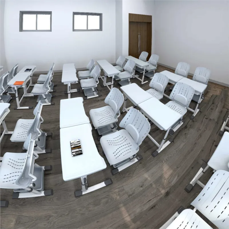 Student Lunch Break Table And Chair, School Desk And Chair Set, Foldable And Adjustable Multifunctional Children's Study Desk