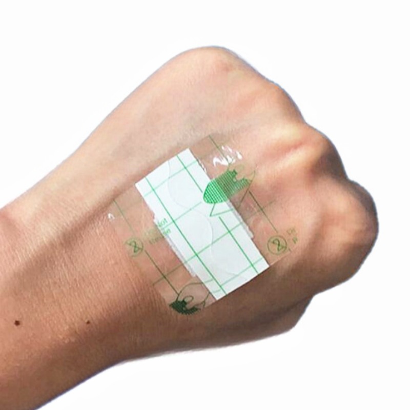 50 teile/satz Transparent Pflaster PU Wasserdichte Wundauflage Patch für Erste Hilfe Heften Gips Klebe Bandagen Woundplast