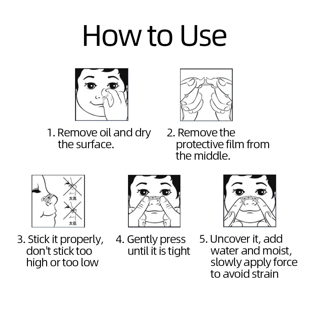 100pcs Anti-snoring Strips Easier to Breathe Help Breathing Reduce Snoring Nasal Strips Better Sleep Breathe Health Care