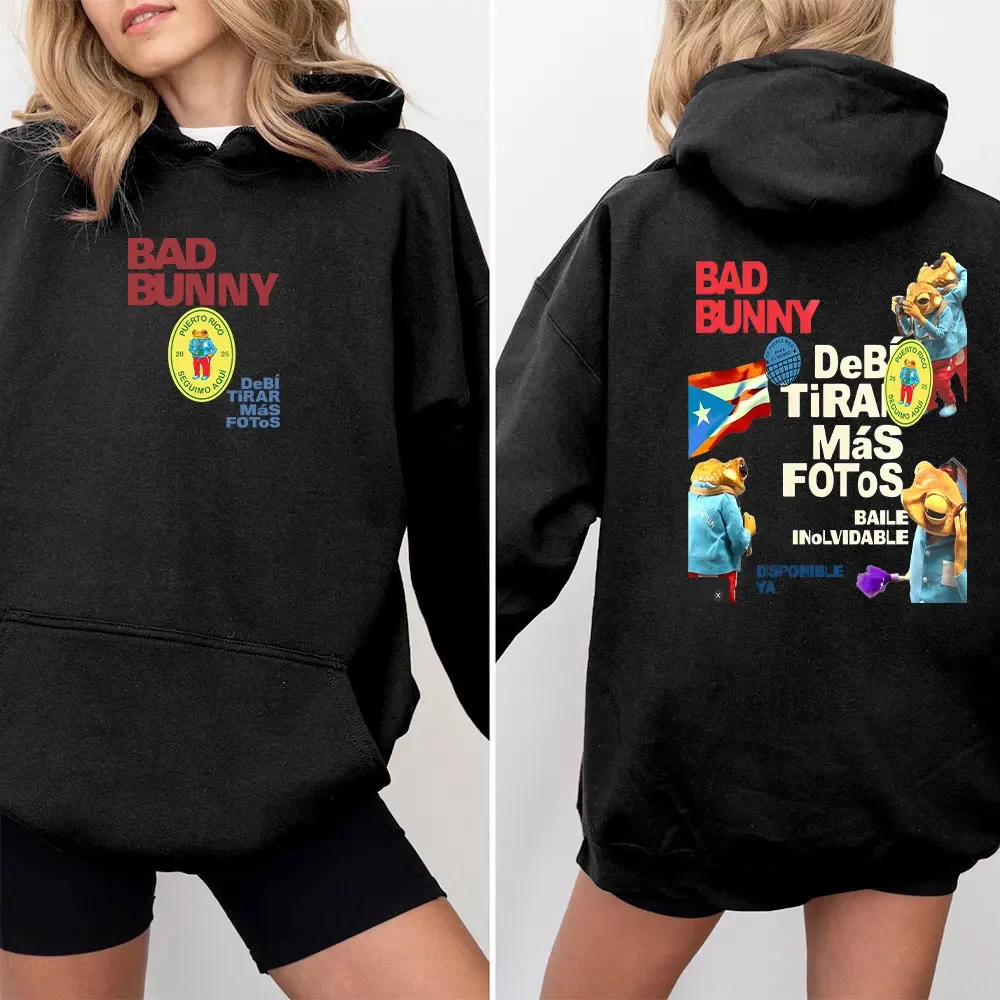 Dtmf bad bunny álbum moletom com capuz masculino feminino solto pulôver moletom com capuz de inverno presente elegante suéter novo em 2025 manga comprida