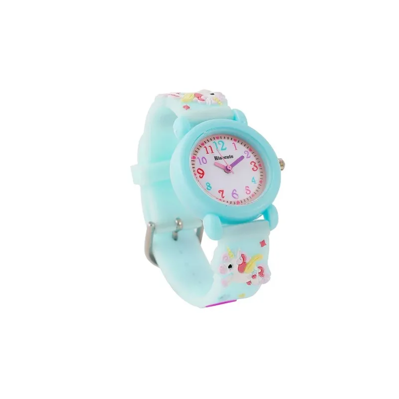 Reloj electrónico de cuarzo con dibujos de unicornios para niños, pulsera con diseño de unicornio, regalo para estudiantes, novedad de 2024