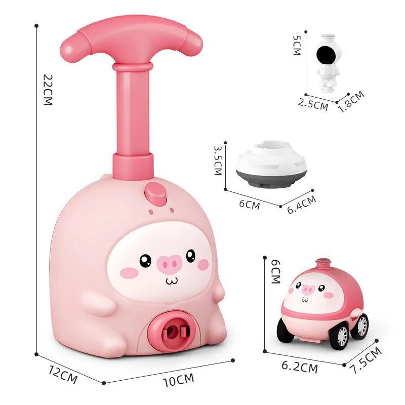 เด็ก Rocket Balloon Launcher ของเล่นเพื่อการศึกษา Inertial Air Power บอลลูนรถ Tower ของเล่นวิทยาศาสตร์สําหรับชายหญิงคริสต์มาสของขวัญ