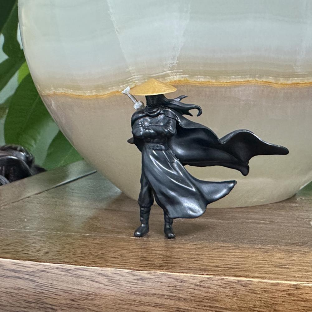 Figura decorativa para salpicadero de coche, escultura, estatua de casa de muñecas, samurái, Ninjas, estilo chino, Wuxia, decoración novedosa para escritorio de oficina, 5cm