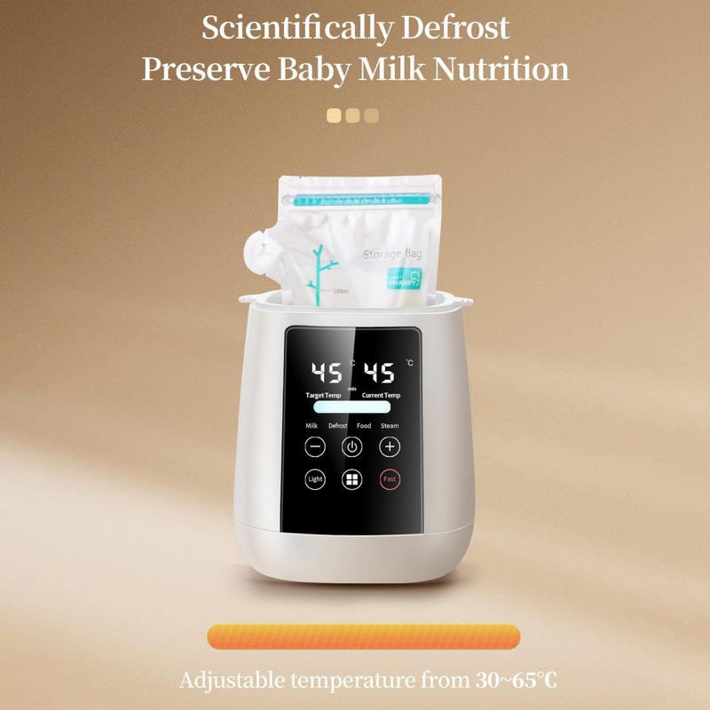 Aquecedor de mamadeira 6 em 1, aquecedor automático de leite para bebê, aquecedor de alimentos para bebês, seguro e rápido, aquecedor de mamadeira para leite materno e fórmula