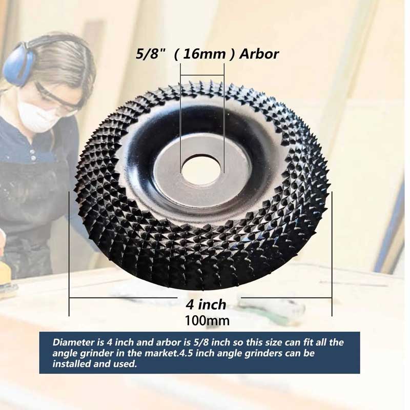 แผ่นล้อเจียร 4 นิ้วไม้ Shaping ล้อไม้บด Shaping Disk สําหรับเครื่องบดมุมเครื่องมือไฟฟ้า