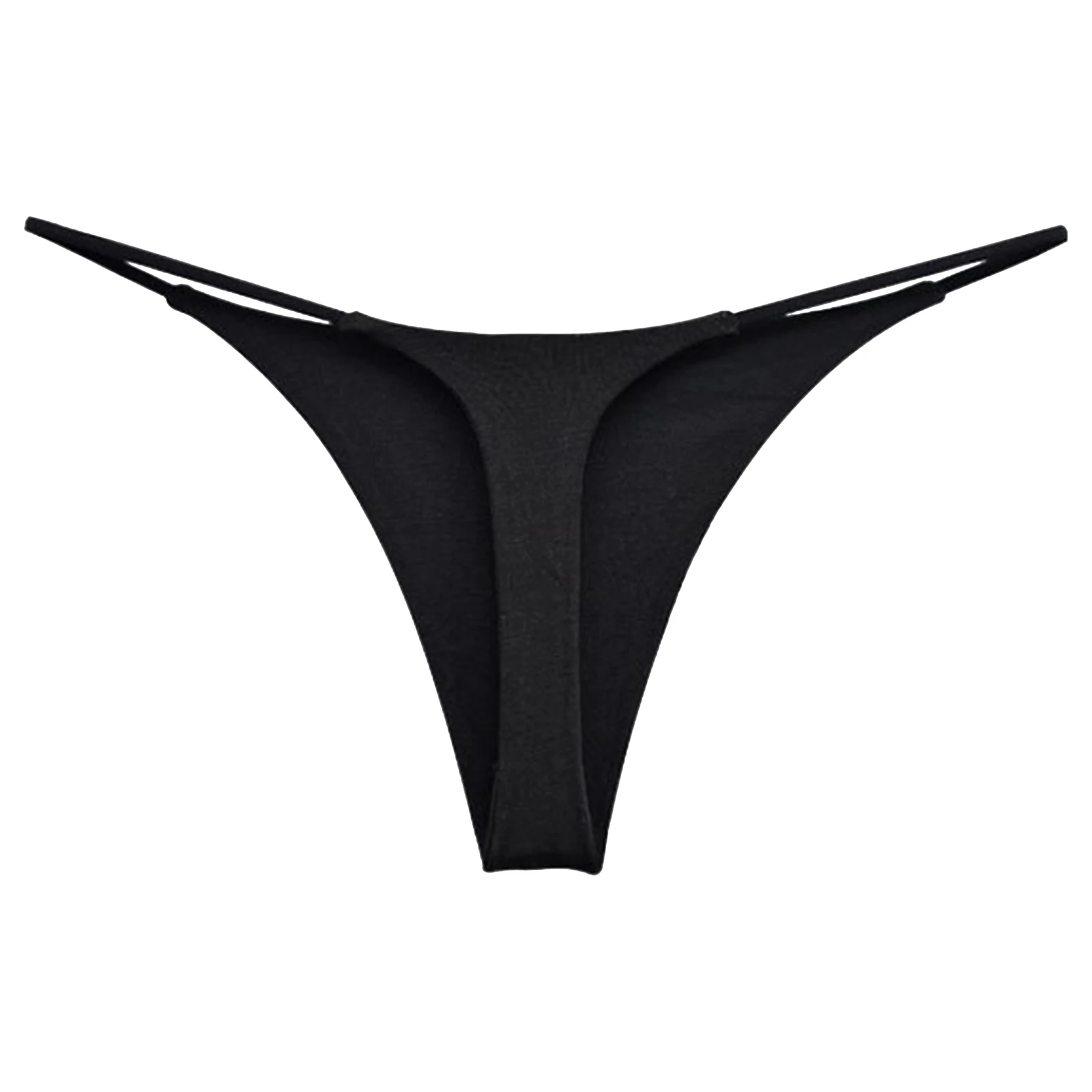 Maillot de bain pour femmes, taille basse, string, bas de bikini, plage, bain de soleil, dos en T