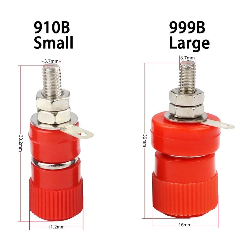 10 ชิ้น JS-910B 999B Binding โพสต์เทอร์มินัลปลั๊กกล้วย 4 มิลลิเมตรซ็อกเก็ต 4 มิลลิเมตรขั้วต่อสําหรับเครื่องขยายเสียง Arduino