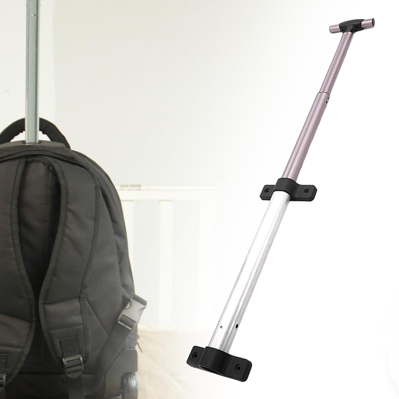 Alça telescópica para bagagem, acessórios de viagem, peças sobressalentes compactas, alça portátil para bagagem, haste de arrasto para mochila escolar