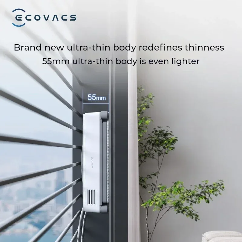 Оригинальный умный робот ECOVACS для мытья окон WINBOT AIR MINI, робот для мытья окон, 8000Pa, пылесос для стекла