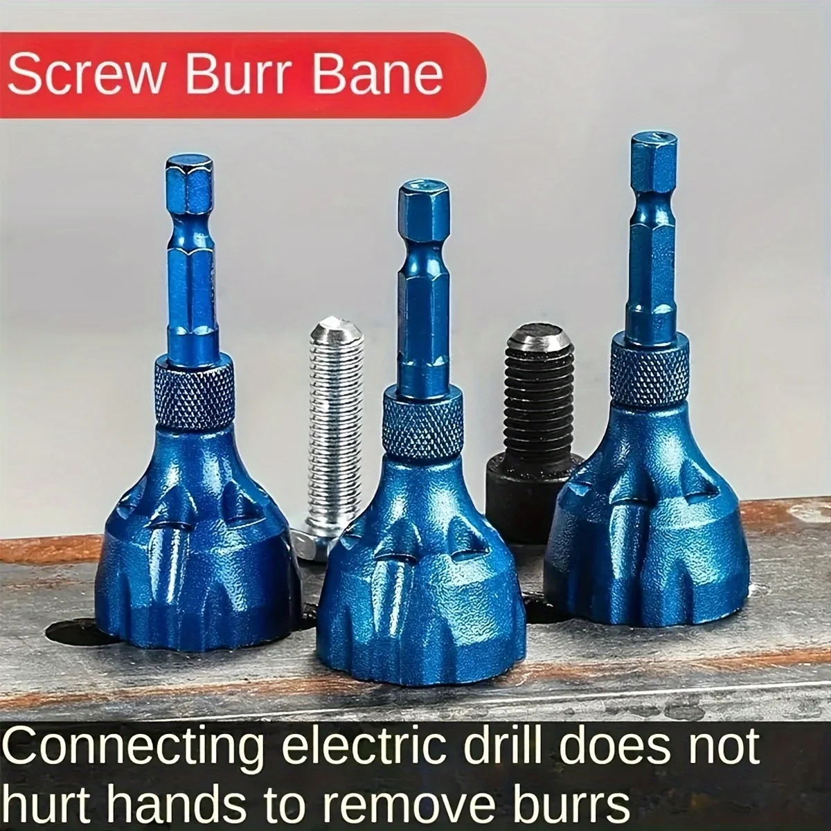 Drill Bit Screw Deburring External Chamfer Cylindrical Chamfering Knife Screw Repairer Thread Trimming Angle Bolt Repair Tool