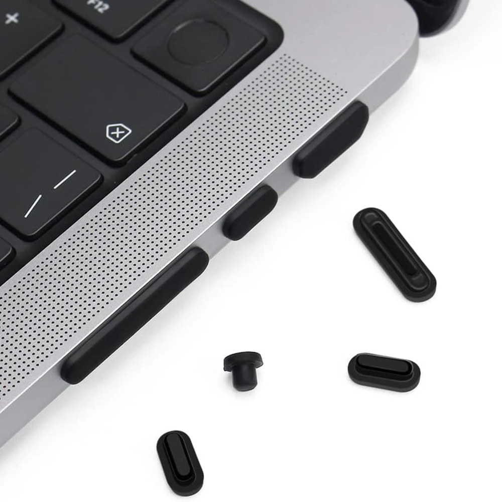 7PCS Dust Plug Cover Dirt Plug Cups Set for MacBook Pro 14/16 inch Air M3 M2 M1 A2779/A2442/A2780/A2485/A3113/A3114/A2681/A2941