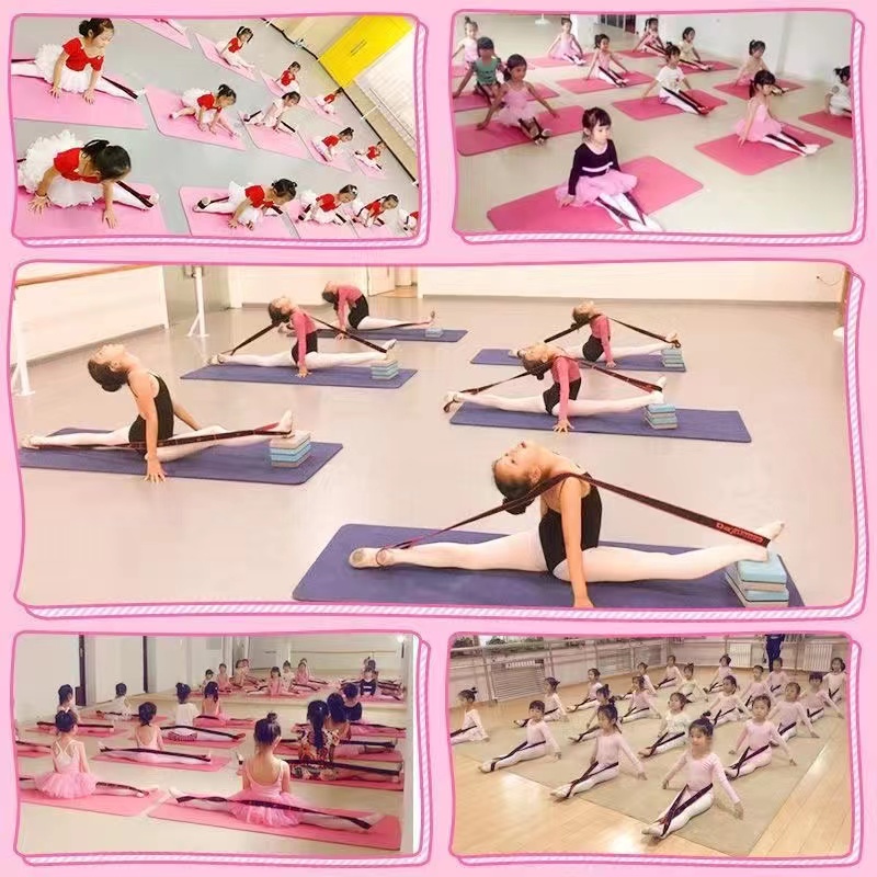 Faixas de resistência de estiramento de yoga adulto alta elasticidade multi-segmento cinto yoga assistido alongamento cinto yoga produtos de fitness