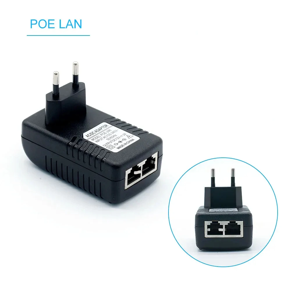 12V 15V 24V 48V POE Injector EU US Plug Voor CCTV IP Camera Voeding Ethernet adapter Telefoon AP