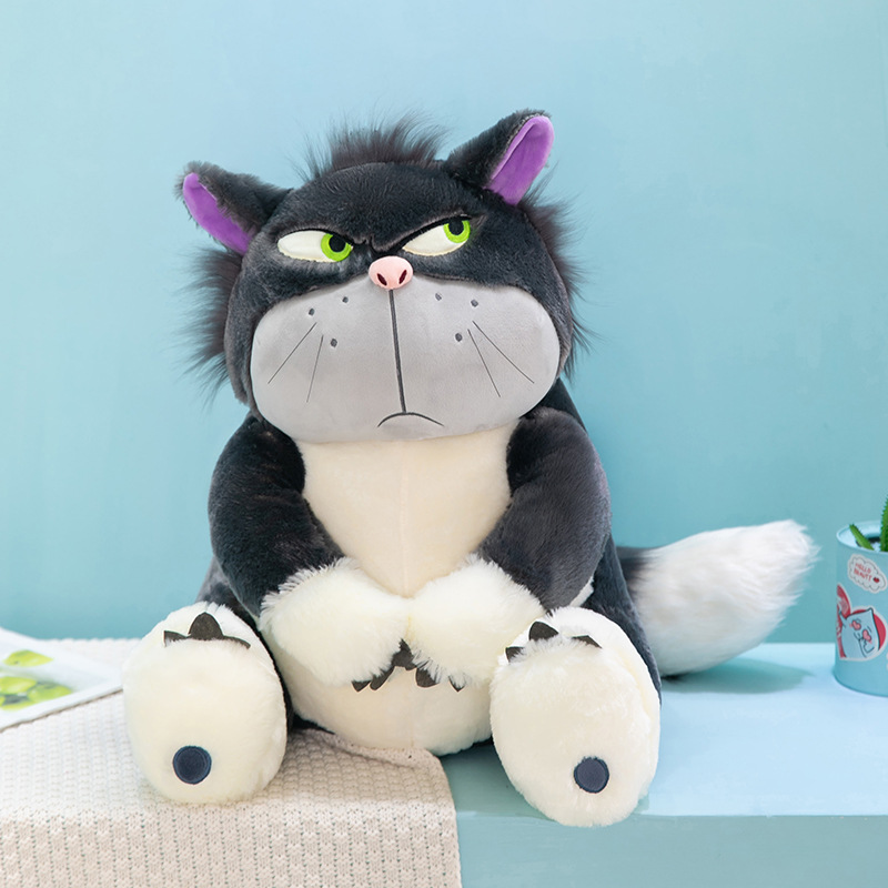 Engraçado Lúcifer Cat Plush Toy Doll, Bonecas de travesseiro para meninos e meninas, Dormindo com bonecas de pelúcia, presente infantil, 30cm