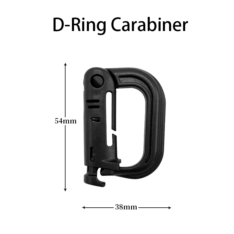 1 PCS D-Ring Grimlock Mosquetão - Clipe de travamento multiuso |   Chaveiro de gancho de suspensão de acampamento com fivela de mochila