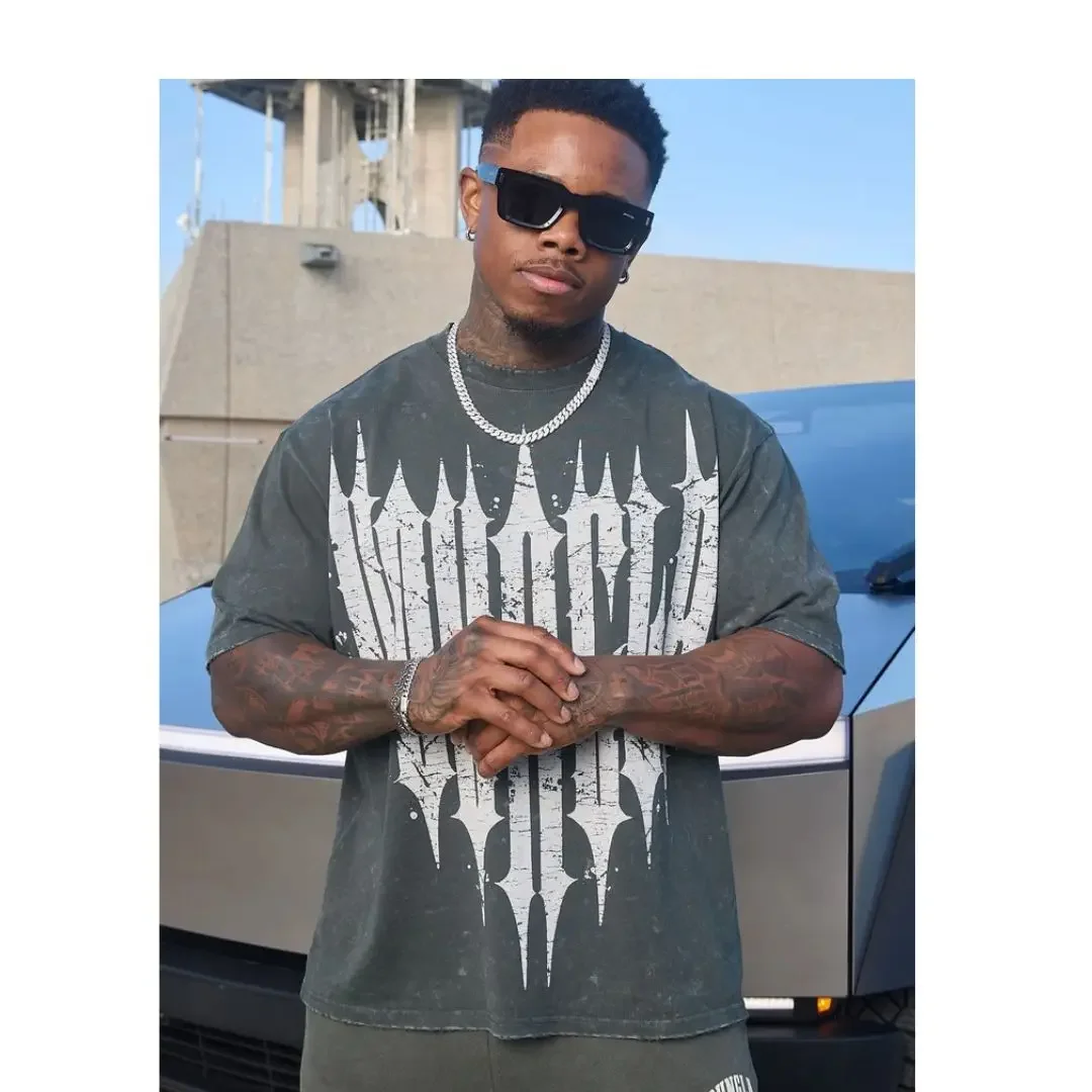 Camisetas masculinas de algodão personalizadas de verão – gola redonda solta para esportes, lazer, academia e corrida, conforto elegante