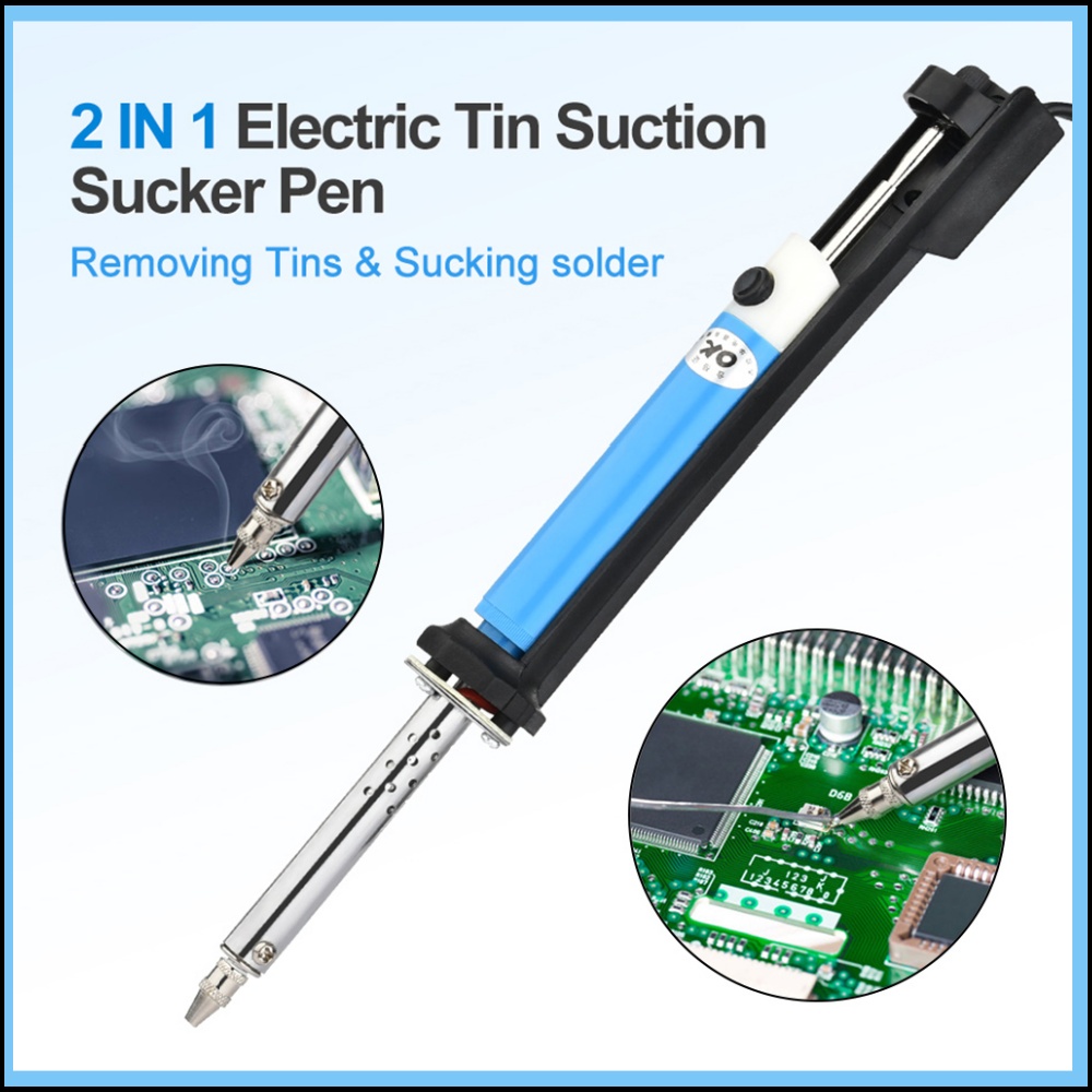 2 In1 Electric Tin Suction Sucker Pen Soldering Iron AC 110V/220V 30W PCB Solder Suction Desoldering Pump Soldering Tool