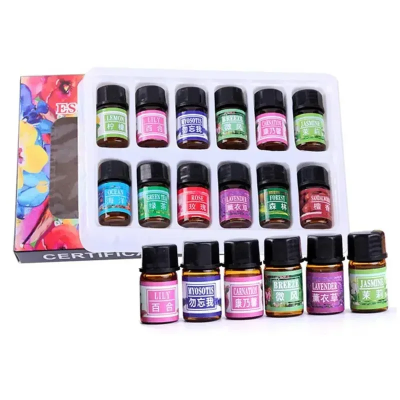 12PCS 3ML Air Freshener ธรรมชาติพืชน้ํามันหอมระเหยเครื่องปรับอากาศน้ําหอม Aroma Diffuser กลิ่นหอม Humidifier