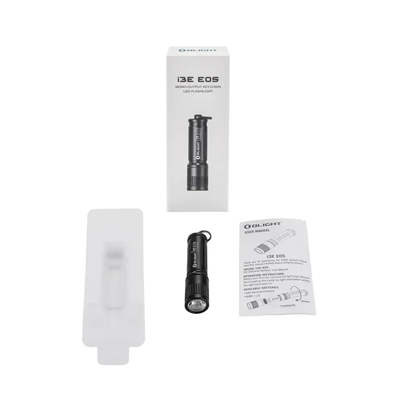 Olight i3E EOS EDC llavero linterna con batería AAA portátil impermeable Mini Troch Light