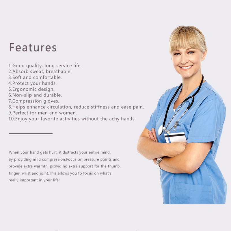 Compression Arthritis Gloves Cotton Joint Pain Relief Wrist Support Hand Brace Women Men Therapy Wristband Compression Gloves