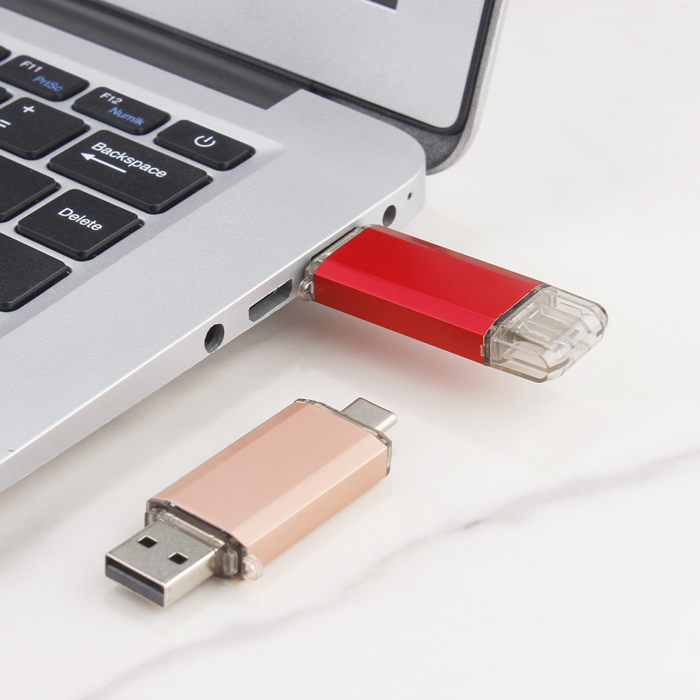 TYPE-C 2-in-1-USB 2.0-Flash-Laufwerke 128 GB 64 GB Hochgeschwindigkeits-Stick für Smartphones Memory Stick 32 GB 16 GB Business-Geschenk U-Disk