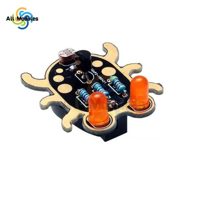 Weevil Eye-Módulo de Sensor de fotorresistencia LED, Kit de aprendizaje de soldadura para principiantes, Kit divertido para aprender a soldar