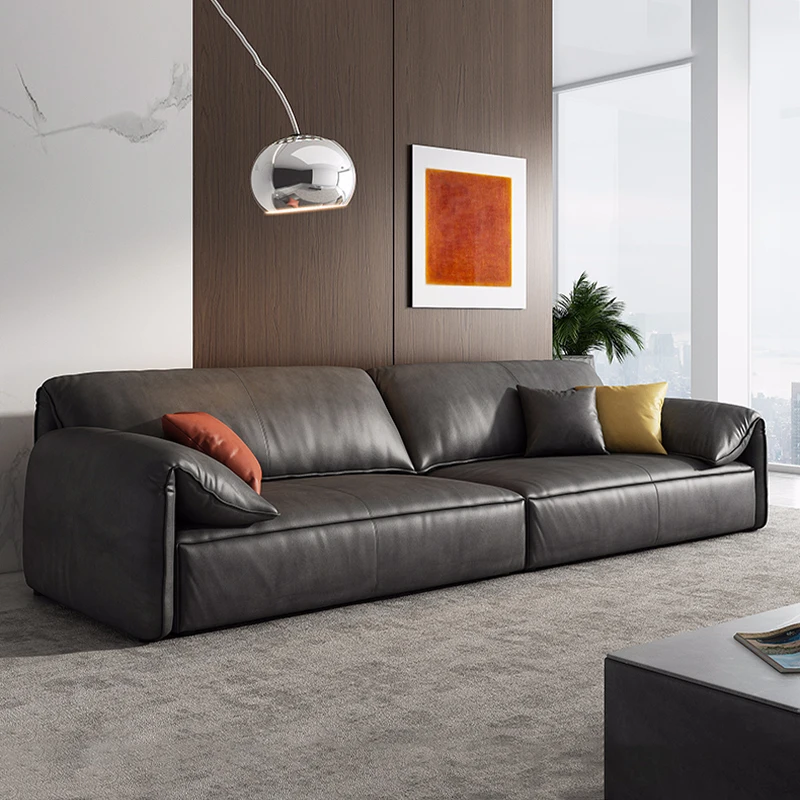 ขนาดเล็กทิ้งสมาร์ท 2 ที่นั่งโซฟาสีเทา Negro Modular เตียง 3 Plazas ของแท้หนัง Divano Arabo ห้องนั่งเล่นและโซฟาเฟอร์นิเจอร์