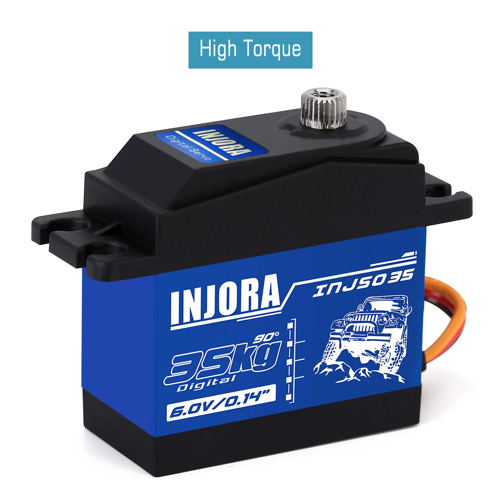 INJORA INJS025 INJS035 Serwo cyfrowe 25KG 35KG Wodoodporne serwa o dużym momencie obrotowym do samochodów RC Crawler SCX10 Truck Robot Upgrade Parts