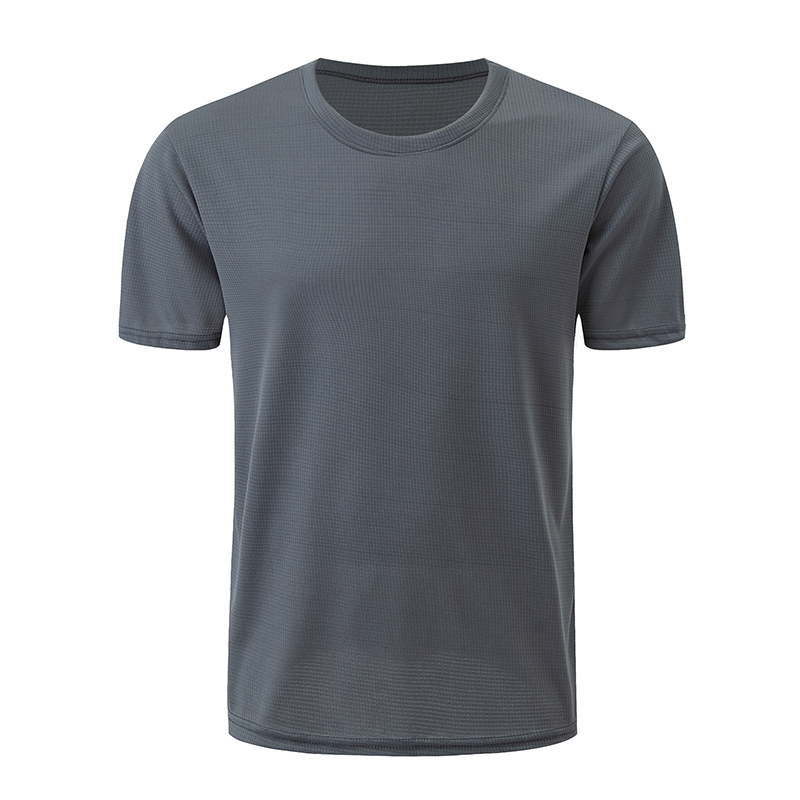 1/5 Stück Herren Einfarbig Waffel Sport Kurzarm Fitness Laufen Jogging Basis Kleidung Joker Komfort Lizenz Training Shirt