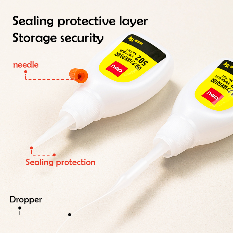 デリ 502 スーパー接着剤速乾性シアノアクリレートインスタントレザーラバーウッドメタル強力な結合液体接着剤ツール