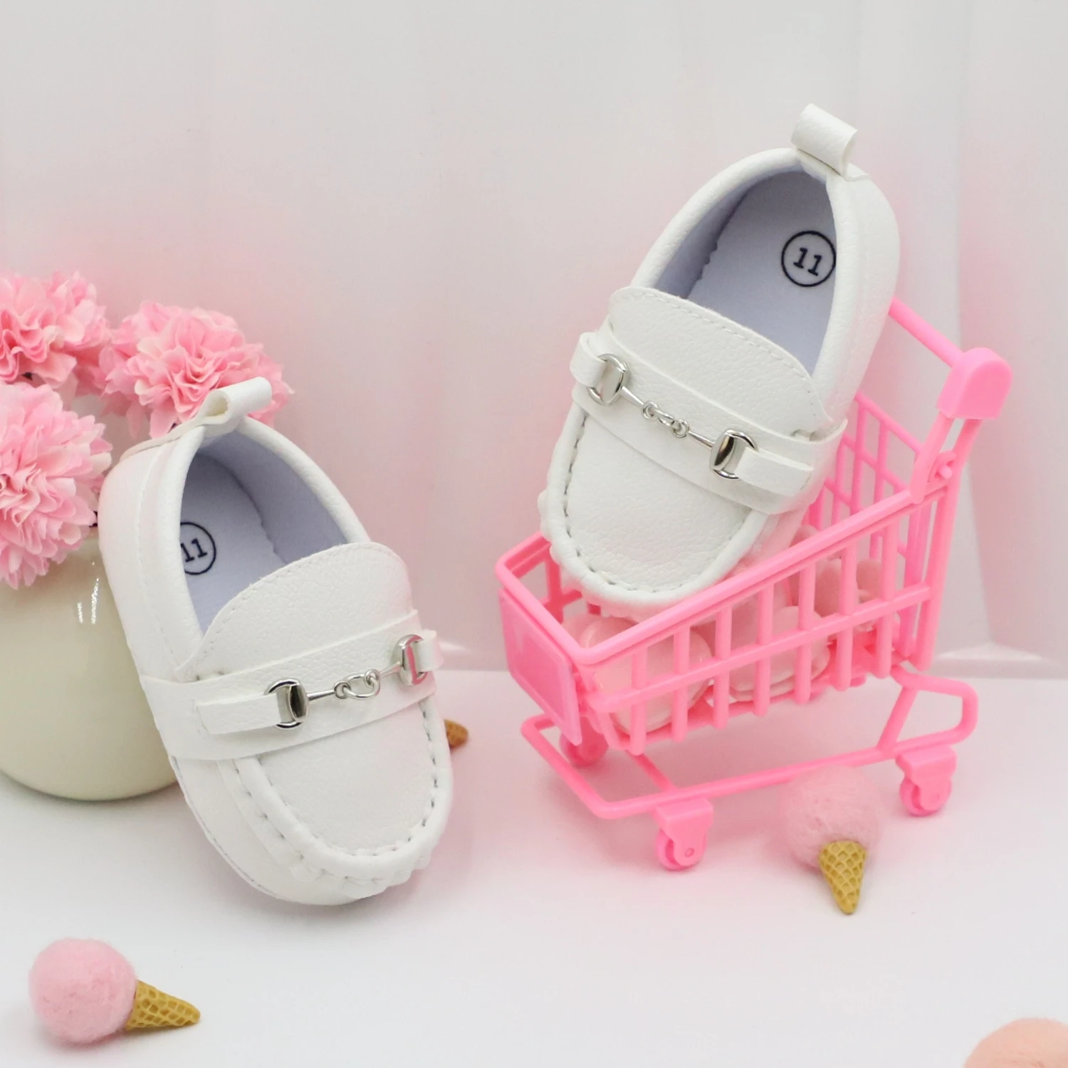 RABEISIR Casual Solid Color Slip On Low Top Loafer Shoes For Baby Boys, Lightweight Comfortable Non Slip Flat Shoes