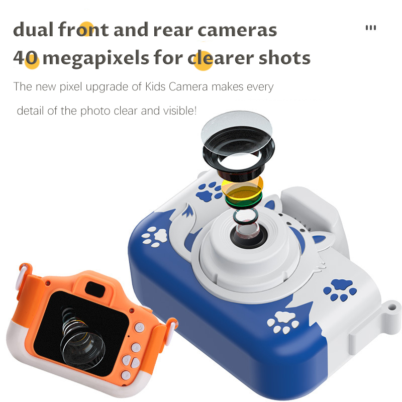 New Cartoon Kids Mini Camera Multi-functions Silicon Case HD Kids Digital Video Cameras Toys Child Portable Video Life Camera