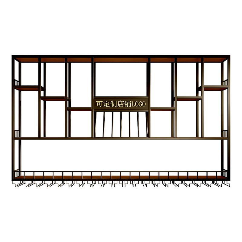 Vitrine, Weinschrank, Whisky, rustikal, für den Innenbereich, Bauernhaus, tragbare Weinregale, luxuriös, für draußen, Mini-Holz, Armadi Aperti-Möbel