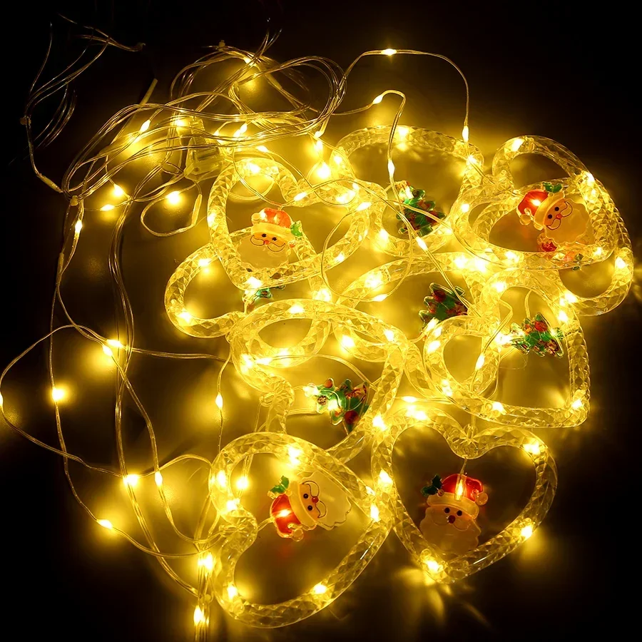 クリスマスLEDカーテンライトストリング、ウィッシュボール、ホリデーウェディングガーランド、ホームルーム用ランプ、パーティーデコレーション、3m