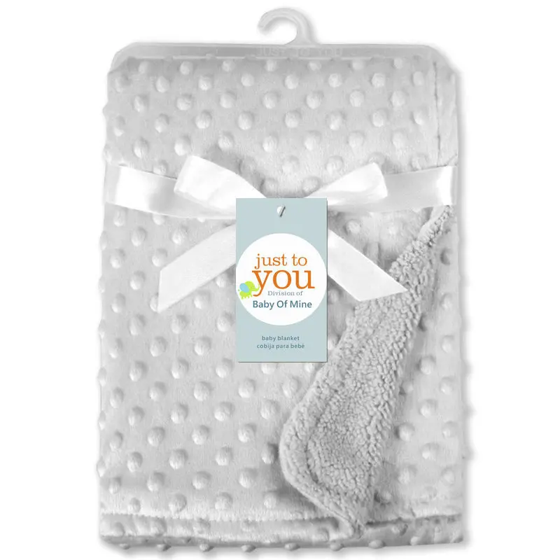 Coperta e fasce per neonati coperta termica morbida in pile per neonati Set biancheria da letto solida invernale trapunta in cotone biancheria da letto per neonati Swaddle Wrap