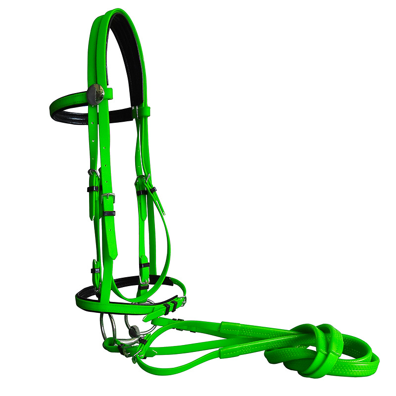 튼튼한 말 헤드 칼라 고삐, PVC 말 경마 장비, 승마 고삐