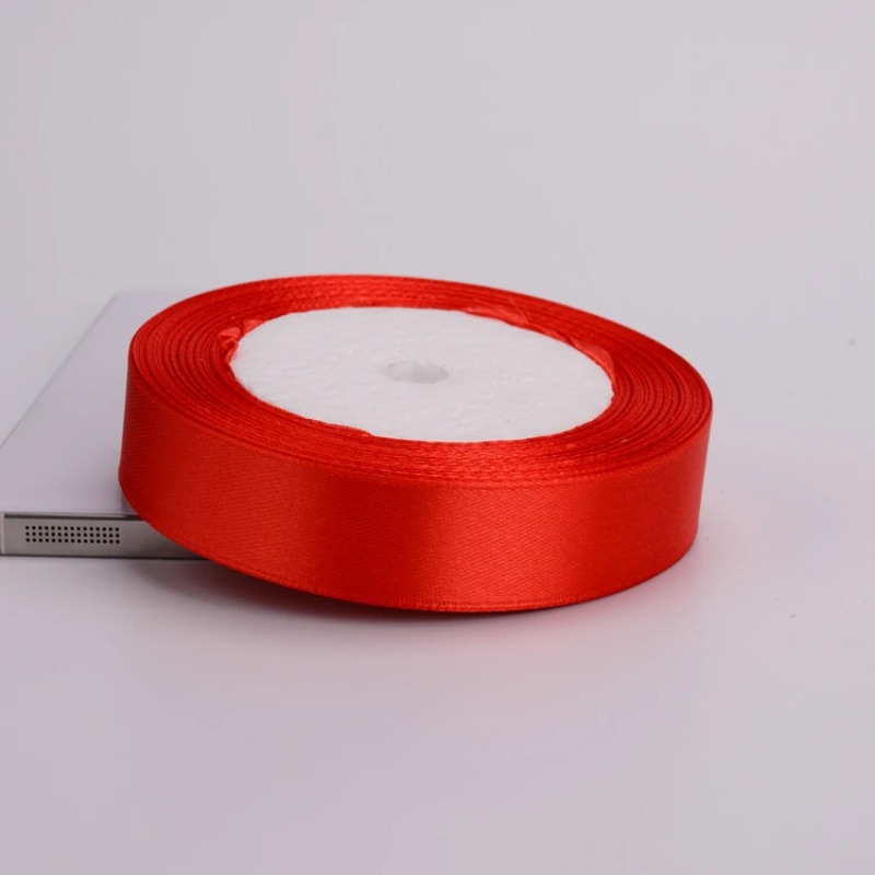 Màu đỏ Satin Ribbon 25 Yards 6mm-75mm Vật Liệu Đóng Gói TỰ LÀM Bow Craft Trang Trí Nội Thất Wedding Party Trang Trí Nội Thất Quà Tặng gói Scrapbooking Nguồn Cung Cấp