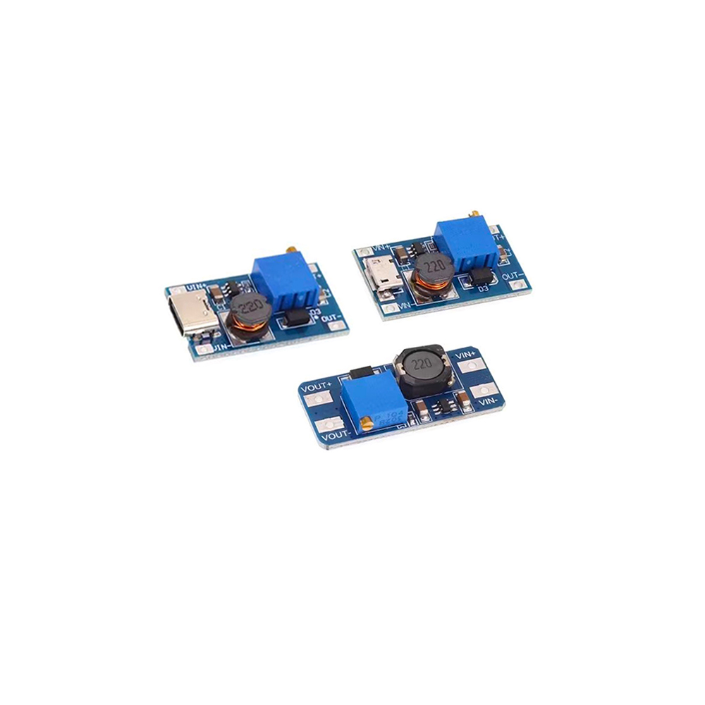 Mt3608 DC-DC Step Up Converter Booster Módulo de fonte de alimentação Boost Step-up Board Saída TYPE-C/Micro USB 2A 28V Max