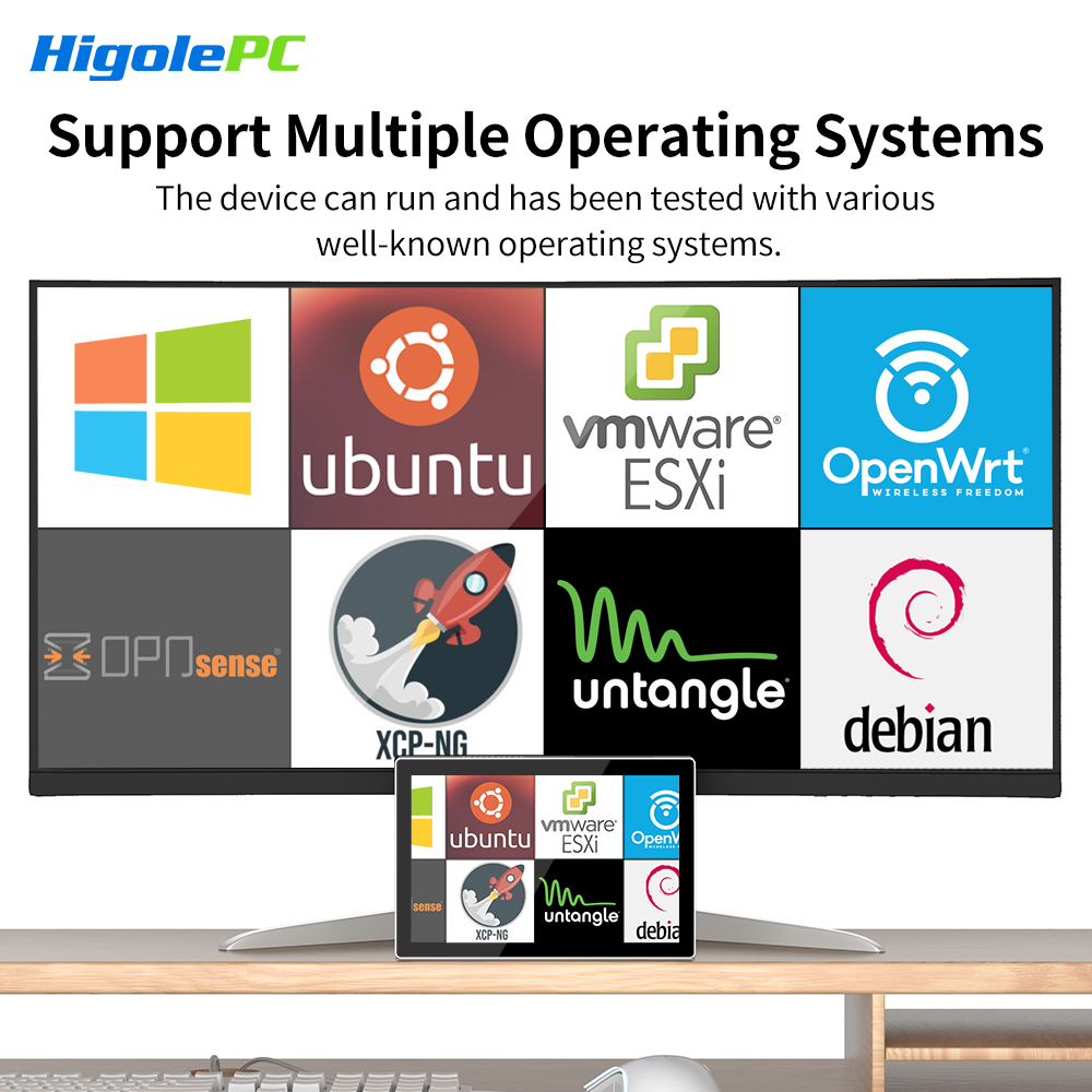 Higole F9B Pro 7 ''Mini PC Intel N95 Windows 11 WiFi5 16GB 512GB 5000mAh Dual 2.5G LAN ranura SIM portátil PC de escritorio Mini ordenadores