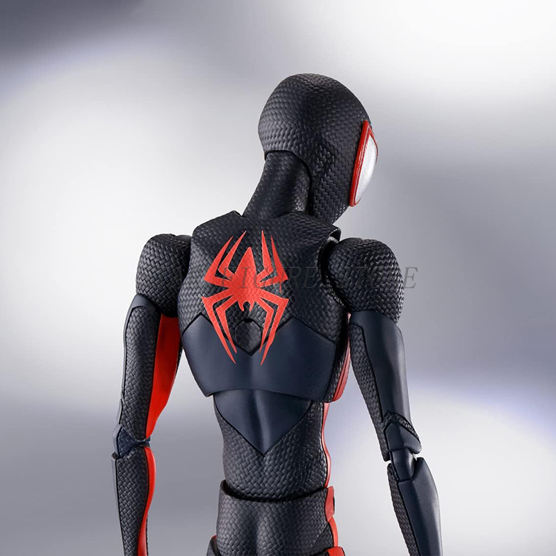SHF スパイダーマンアクロスザスパイダーバースマイルモラレスアクションフィギュア PVC グッズモデル 15 センチメートルマーベル CT スパイダーマン置物おもちゃ