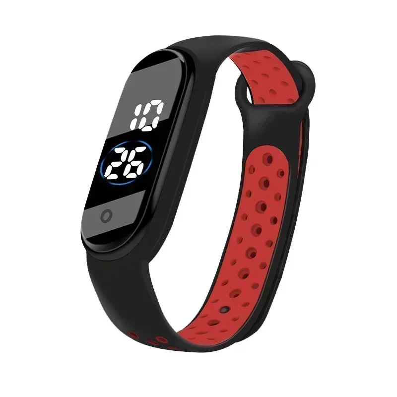 Reloj Digital LED, reloj deportivo de moda para niños, resistente al agua, correa de silicona ultraligera, reloj de pulsera Unisex para adolescentes y niñas