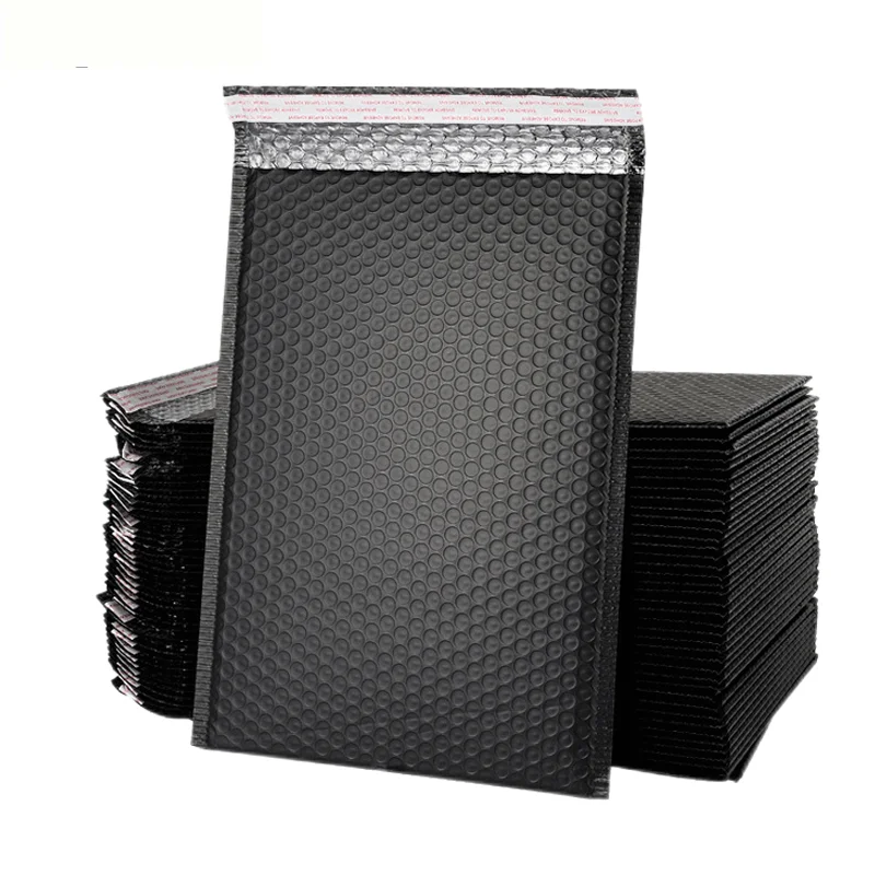50pcs สีชมพู Bubble Envelope Bag POLY Mailer Self Seal Mailing Bags เบาะซองสําหรับนิตยสารเรียงราย Mailer สีเหลืองสีดําสีฟ้า