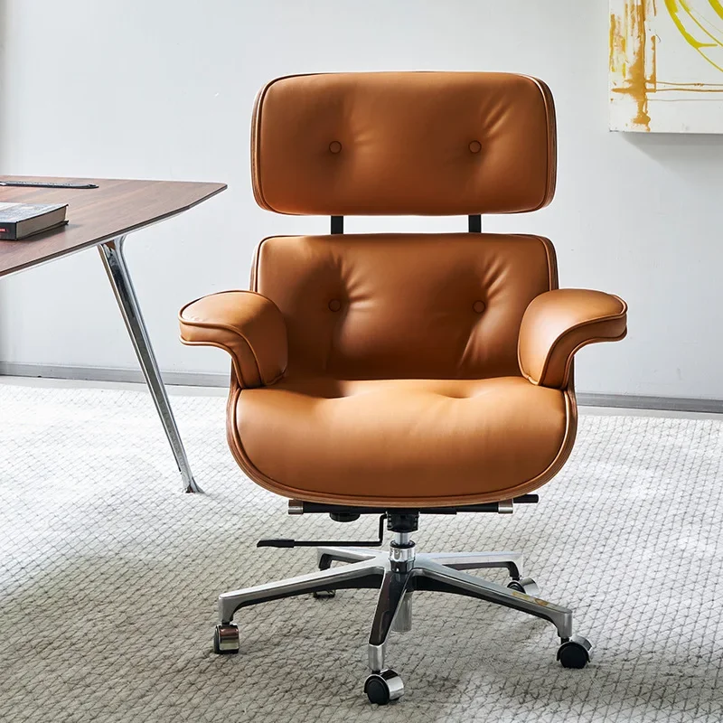 Silla de oficina con diseño de ruedas silenciosas, Soporte Lumbar para la espalda, trabajo moderno, cómoda