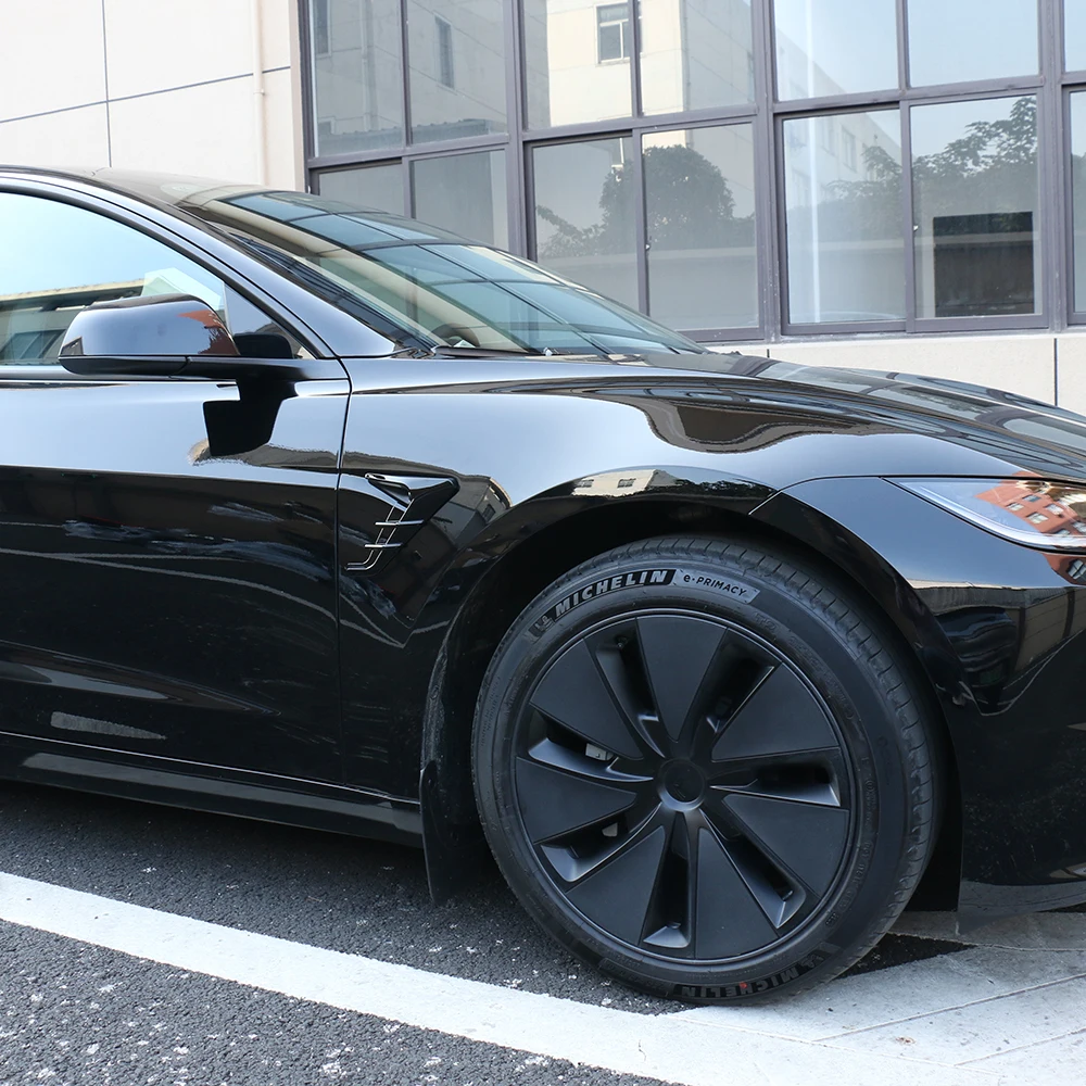 2 pçs capa de câmera lateral para tesla novo modelo y juniper 2025 lançamento modelo 3 highland 2024 hw4.0 folha placa traço cam proteção