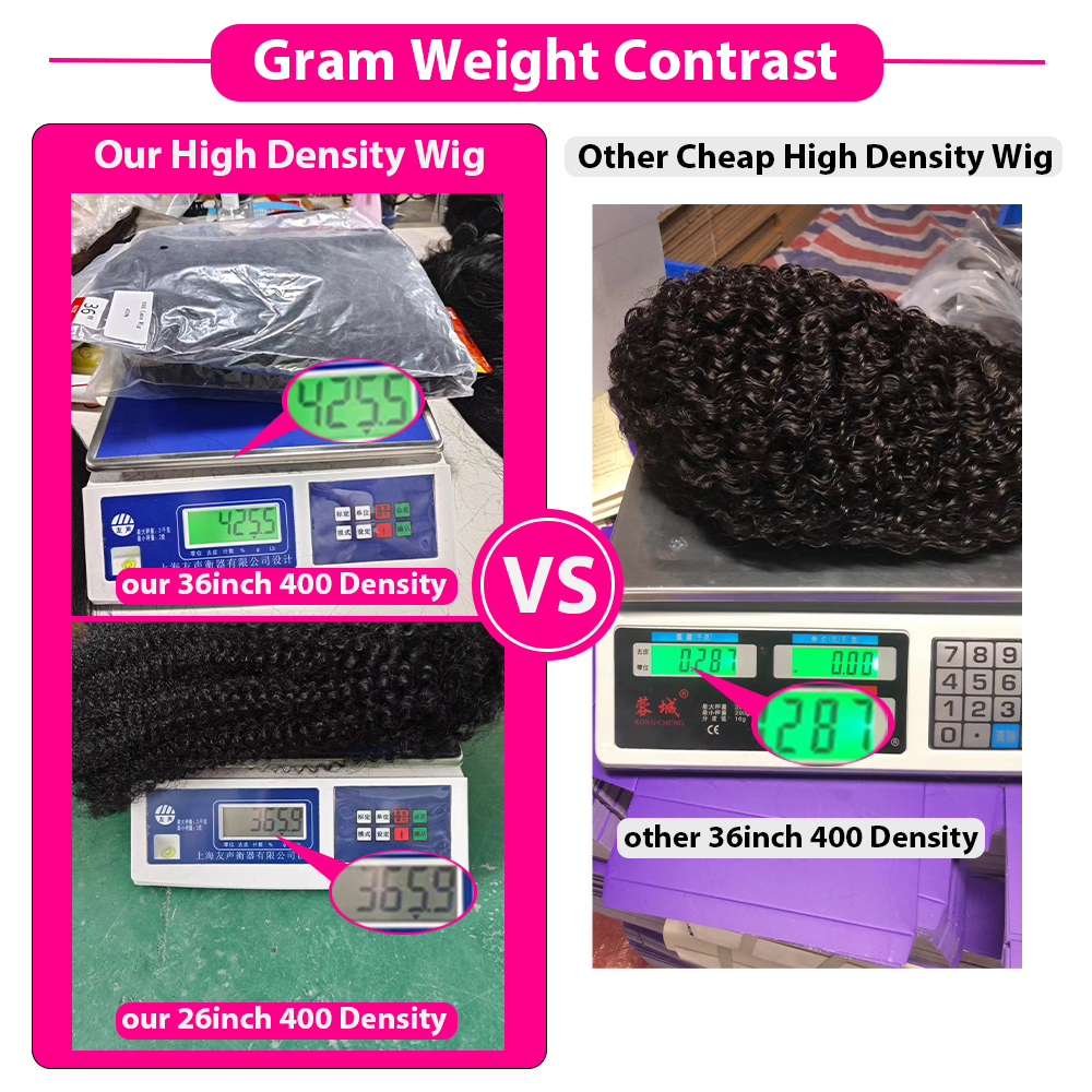 接着剤なしの透明な正面かつら,100% 人毛,HD 360,13x4,13x6,密度400