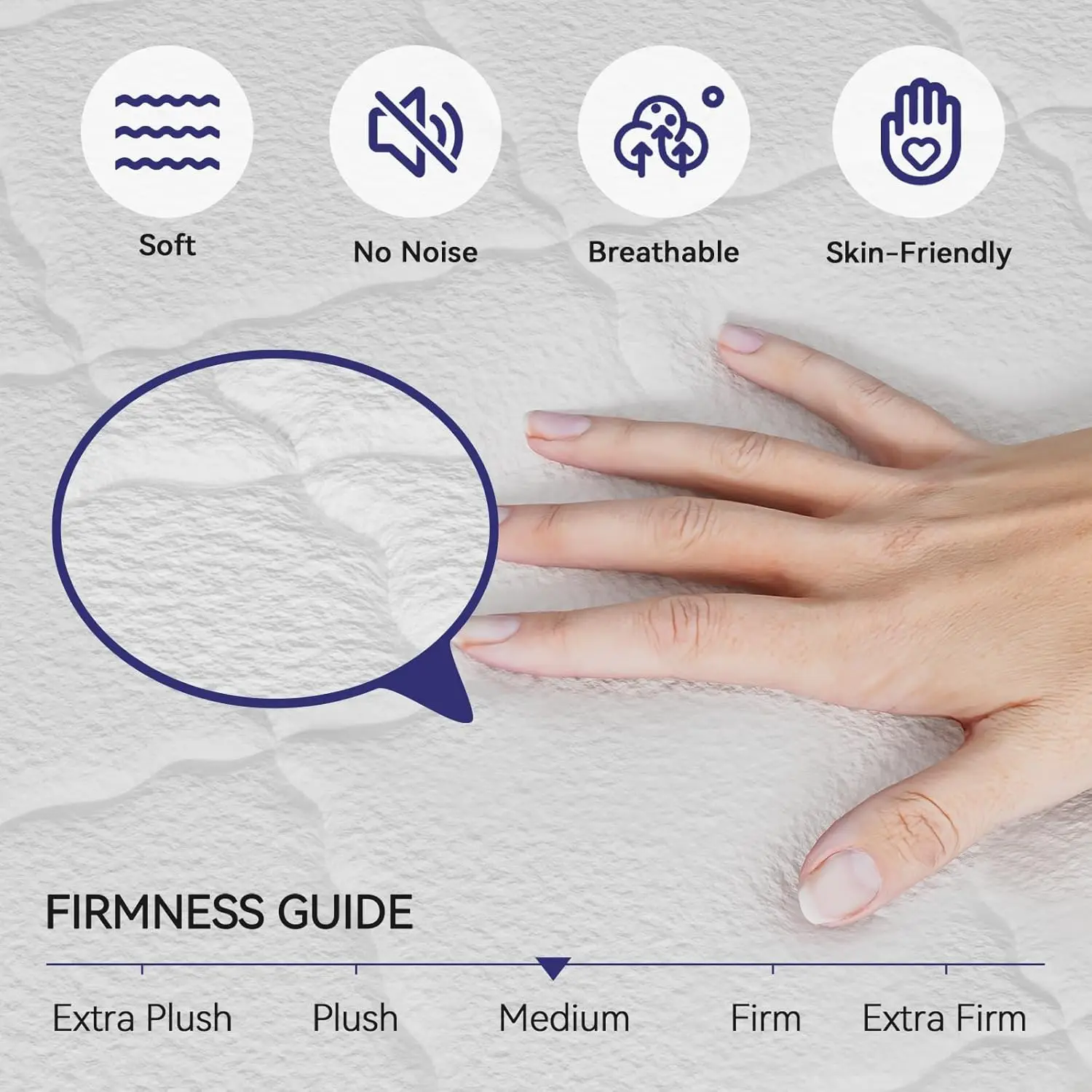 Single Mattress 3FT 9-Zone Pocket Sprung Mattress with Memory Foam and Tencel Fabric - Orthopaedic Mattress - Thickness