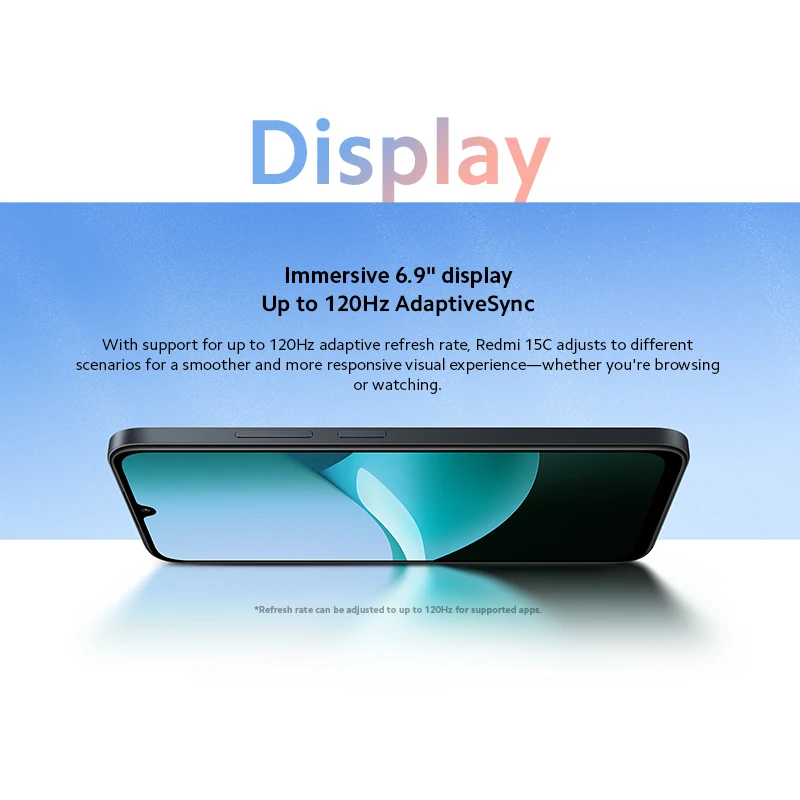 Xiaomi Redmi 15C versión Global Smartphone 50MP cámara principal 120Hz 6,9 "pantalla Dot Drop 33W carga MediaTek Helio G81-Ultra