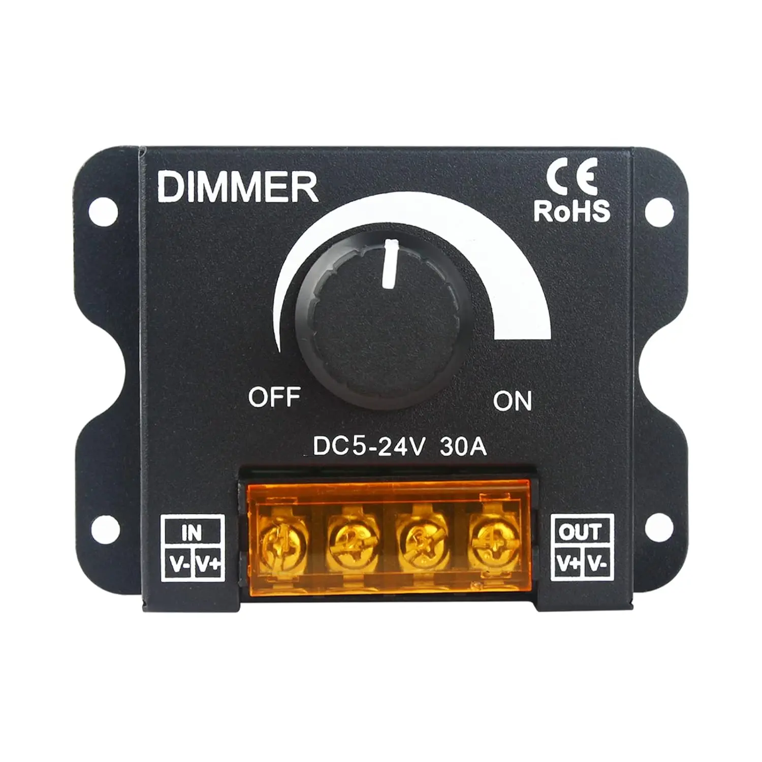 Regulador de intensidad LED DC 12V 24V 8A30A controlador de brillo ajustable para coche RVSúnico Color tira de luz LED atenuación LED